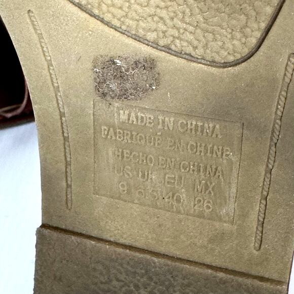 AMERICAN EAGLE Women's Gladiator Sandal Brown Size 9 Summer Strappy Flats Boho - Picture 9 of 9